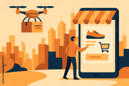 Icon futuristic vector commerce labels e modern full human letters style no