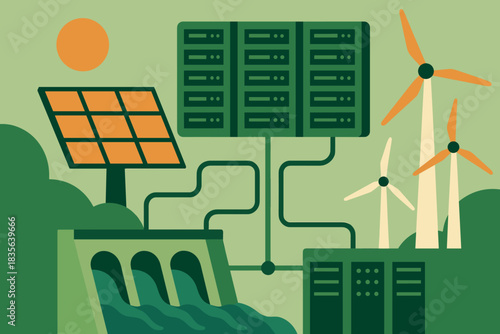 Icon minimal text data characters chinese vector no letters green speech energy