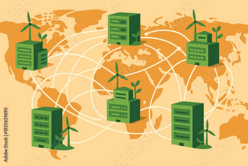 Bubbles no between green vector full punctuation letters data network cyrillic icon