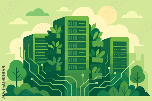 Cohesive no icon chinese vector futuristic green data colors any warm full