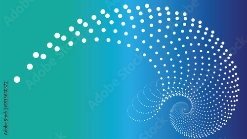 Abstract spiral pattern with gradient background