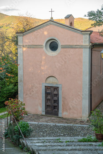 Fotografi Church of Sant'Antonio Abate, a single-nave rectangular building with a non-original tile and roof covering