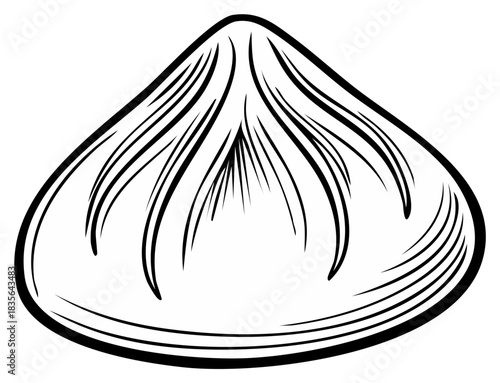 Illustrated dumpling design illustration isolated food element graphic