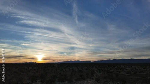 Racing Skies at Sundown: A Mojave Desert Timelapse