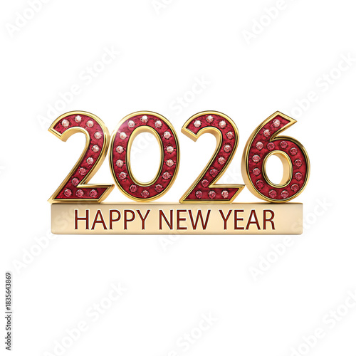 Sparkling 2026 new year wishes on black background