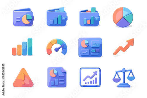 Category file d vector alert vs graph wallet analytics icon spending balance