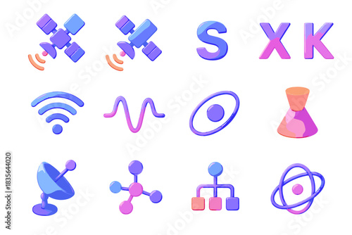 Frequency coverage cone vector beam transmission path symbol signal antenna icon icons