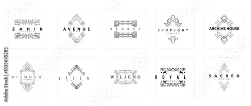 Elegant Graphic Emblems for Avenue Signage Design in Modern Urban Settings