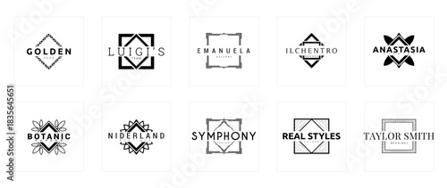 Modern Logo Designs for Creative Branding, Studio Display, Graphic Art, Minimalism, Elegant Viewpoint