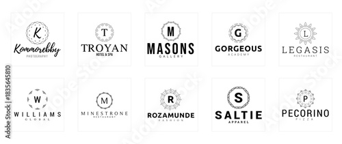 Diverse Brand Logos, Creative Studio, Digital Artwork, Modern Aesthetic, Flat View, Graphic Design