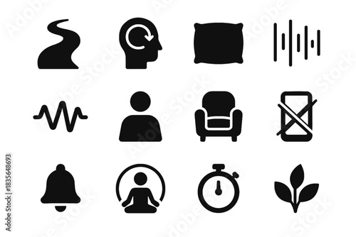 Icon minimal transparency health no optional alignment background symbol mental vector walk