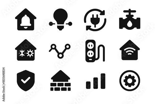 Home balanced lamp smart vector spacing equal icon mesh appliance