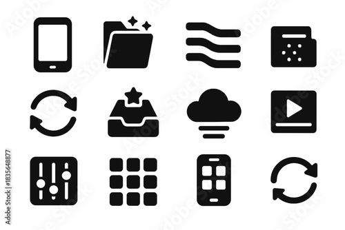 Invisible sterile icon grid declutter vector refresh no cycle cells minimal shading