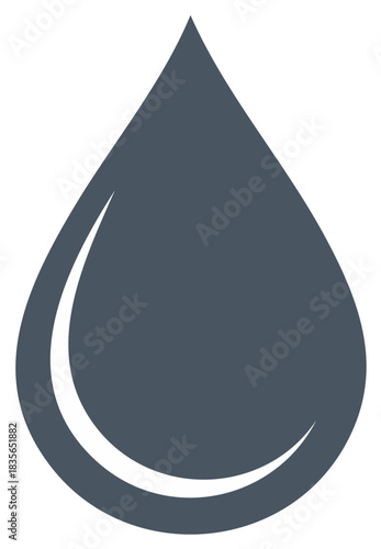 Abstract Water Drop Illustration