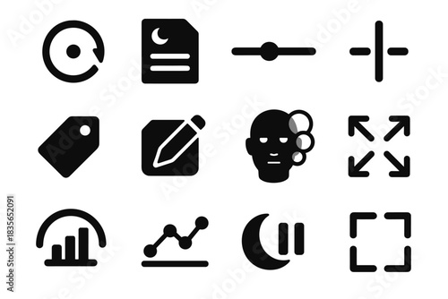 Toggle icon overlay playback log intensity selector visualizer vector icons visuals vision