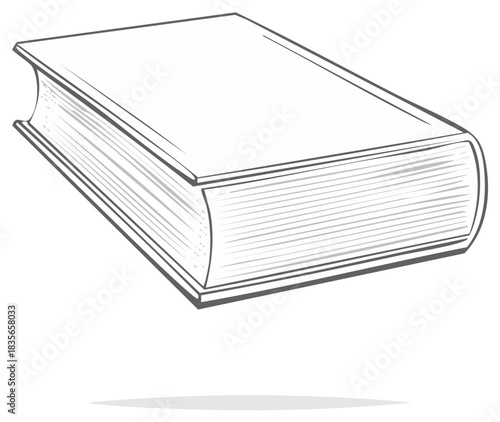 Outline illustration of a book