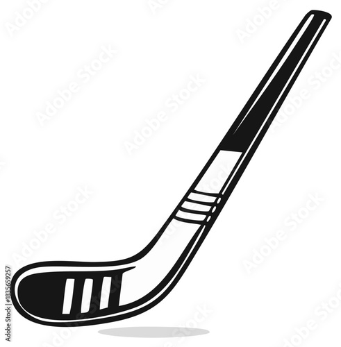 Iconic Hockey Stick Equipment for Winter Sport and Athletic Game