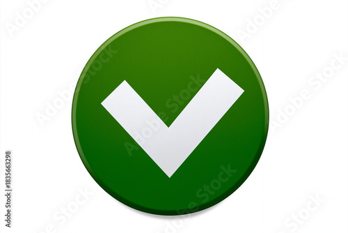 Free Download Green circular button with a prominent white check mark symbolizing approval, success, or confirmation in various digital applications and user interfaces for visual communication - GFXLoad