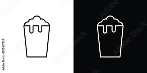 Beer icons outline drawing. Editable stroke