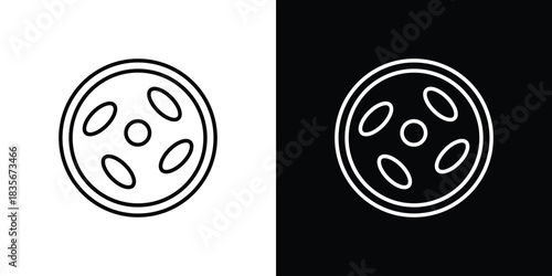 Leukemia icons outline drawing. Editable stroke