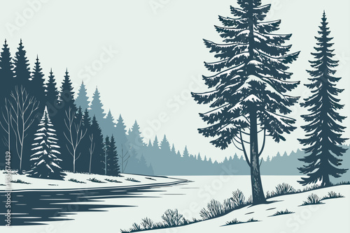 Snowy Mount Rainier viewed from national park lookout, Washington.