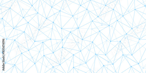 Structure molecule and communication. Big Data Visualization. Abstract design with triangular patterns for modern decor. Geometric background with low poly triangle. Medical, technology, science