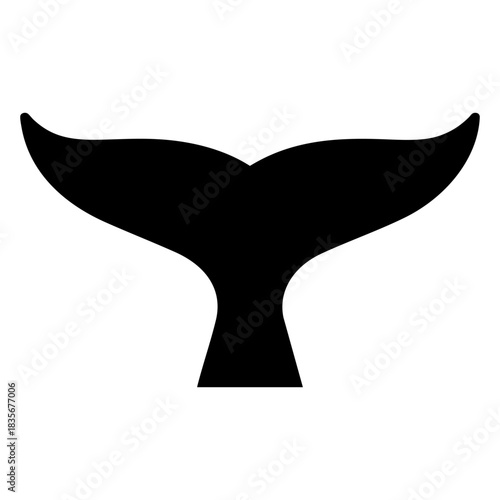 whale tail silhouette