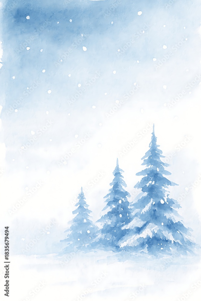 Fototapeta premium christmas tree in snow