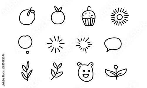 Abstract geometric shapes with vibrant color palette