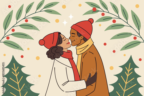 Mistletoe kisses and holiday cheer