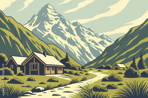Mt. Cook Village, New Zealand, is a tiny alpine hub beneath the country’s tallest peak.