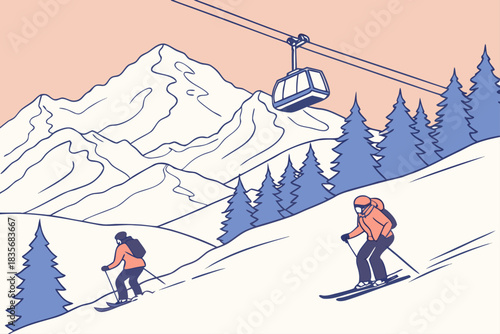 La Parva, Chile, offers alpine slopes with panoramic Andes views.