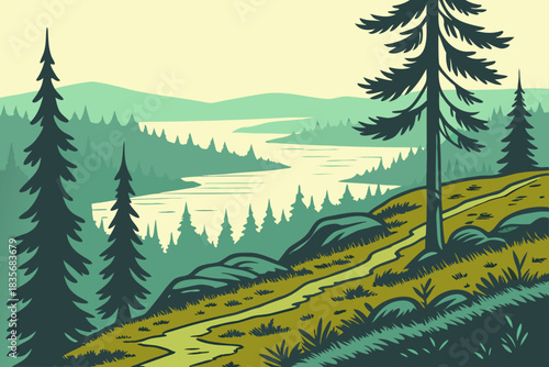 Lapland, Finland offers northern forests, lakes, and reindeer trails.