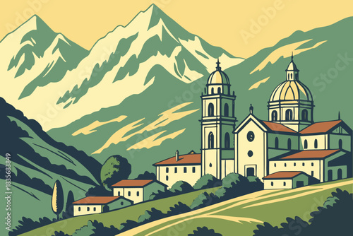 Huaraz, Peru, is a mountain town framed by the Cordillera Blanca.