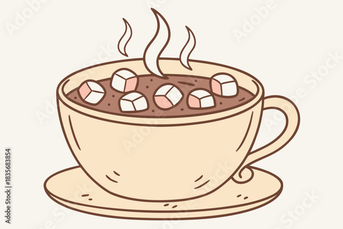 Hot chocolate with marshmallows