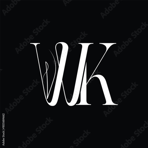  Wk logo design eps