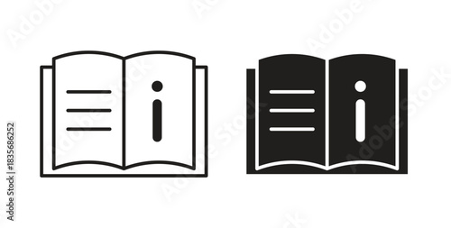 User guide icons, vector symbols. filled flat sign