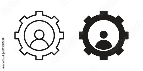 Skills icon on white background. Stock vector icon