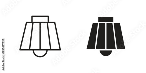 Street lamp icon on white background. Stock vector icon
