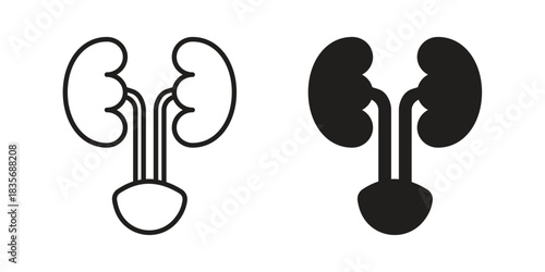 Urology icon on white background. Stock vector icon