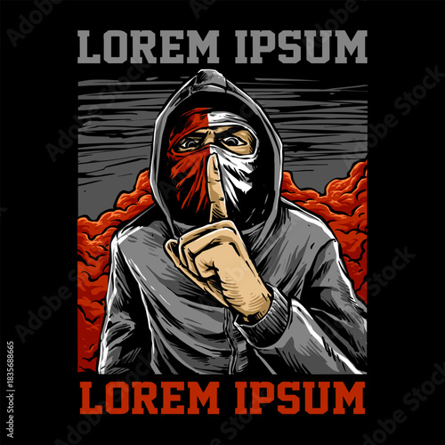 vector of ultras hooligan casual ultras football soccer supporter