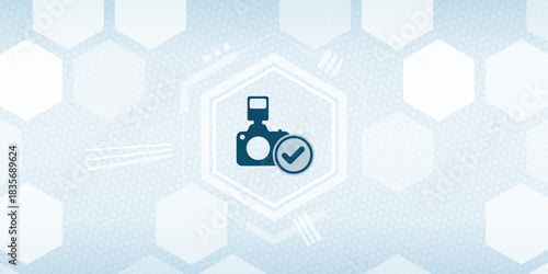 Camera Photo Checkmark Header Vector Photography