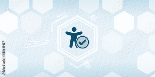 Accessibility Person Checkmark Header Vector Inclusion