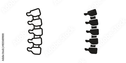 Spine icon in line design. Simple icon vector