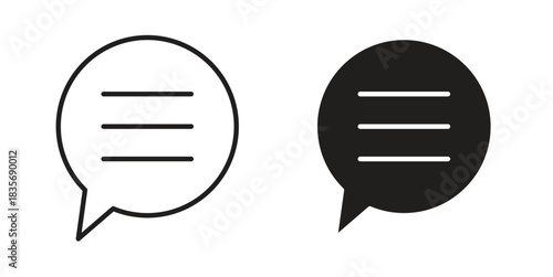Text icon in line design. Simple icon vector