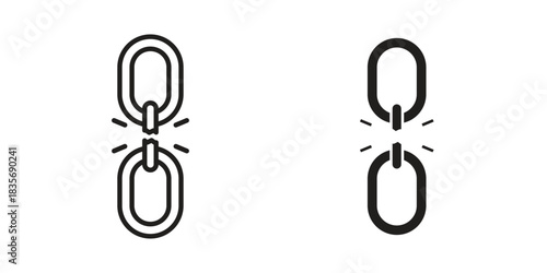 Weakness icon in line design. Simple icon vector