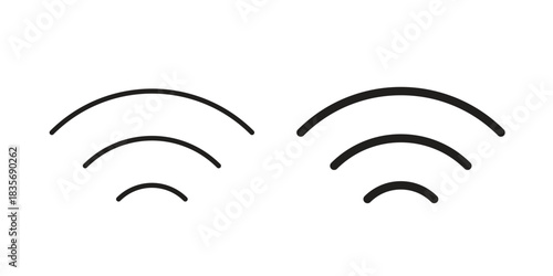 Wifi icon in line design. Simple icon vector