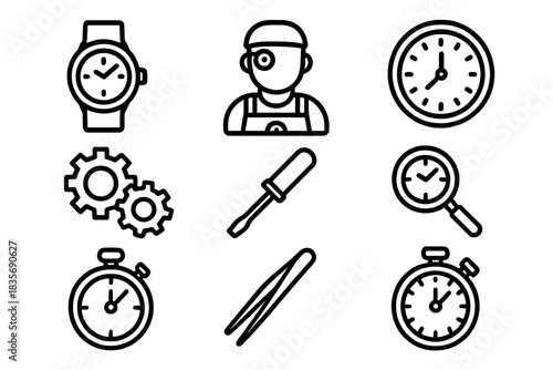 Watch repair service, time management, and precision tools for maintenance work