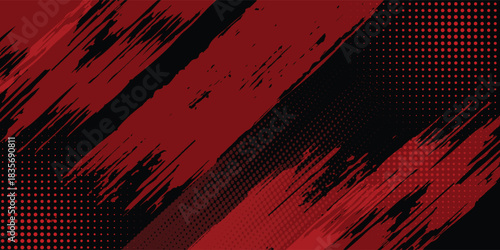 Red and black sports background design with accent colors with modern dot texture pattern vector illustration. eps 10