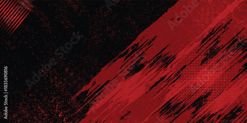 Red and black sports background design with accent colors with modern dot texture pattern vector illustration. eps 10